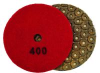Алмазные гибкие шлифовальные круги Усиленные Гайка №400 Pads 4-STEP D100 Алмазные гибкие шлифовальные круги Усиленные Гайка №400 Pads 4-STEP D100