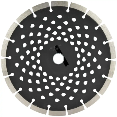 Алмазный диск по пенобетону 230*22.23*10*3.0мм перфорированный Алмазный диск по пенобетону 230*22.23*10*3.0мм перфорированный