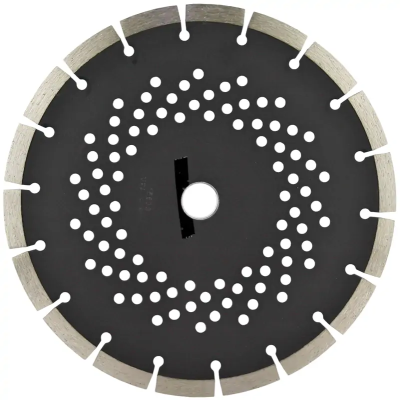 Алмазный диск по пенобетону 230*22.23*10*3.0мм перфорированный Strong Алмазный диск по пенобетону 230*22.23*10*3.0мм перфорированный Strong
